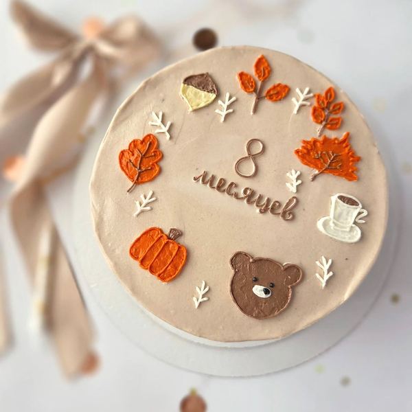 Бенто-тортик в стиле золотой осени для малыша 🍁🍂